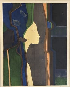 Andre Minaux (French, 1923-1986), Dame et Mirroir