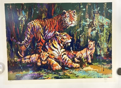 Mark King "Bengal Family" LE Serigraph Signed