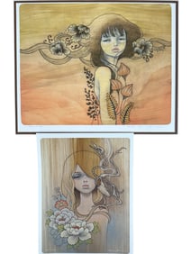 2pc Audrey Kawasaki LE Giclees