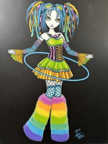 Myka Jelina Original Acrylic "Luxie" 2011