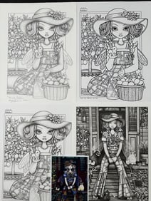 5pc Myka Jelina Original Graphite, Line Art &