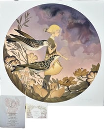 Amy Sol "Cosmic Linchen" Hand Embellished