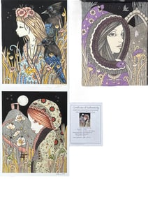 3pc Anita Inverarity Original & 2 LE Giclees