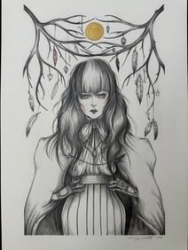 Liza Corbett "Hectate" Original Pencil Drawing