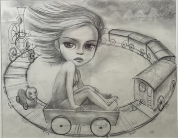 Xue Wang Original Sketch of "Around We Go"