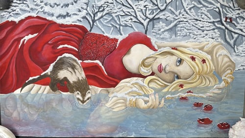 Lindsay Cheesewright "Winter Witch" Oil Original