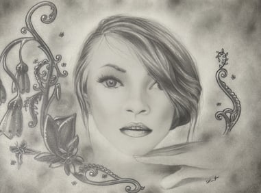 Rene Kunert Original "Those Eyes" Graphite