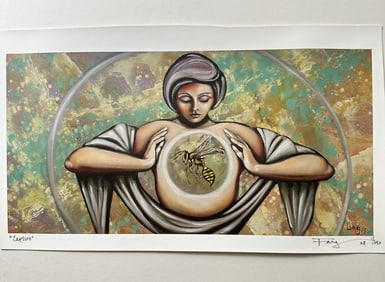 Fang Lee Ling "Capture" LE Litho on Canvas