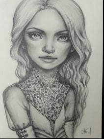 Tanya Bond Original "Aria" Graphite on Bristol