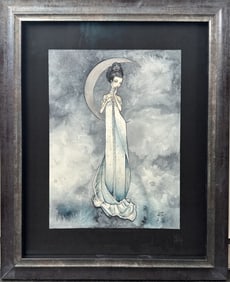 June Leeloo Original "My Fair Lady" Watercolor