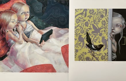 2pc Anne Angelshaug LE Giclees