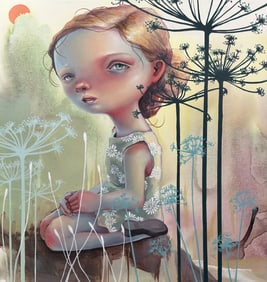 Anne Angelshaug "Looking Up 02" Acrylic on Canvas