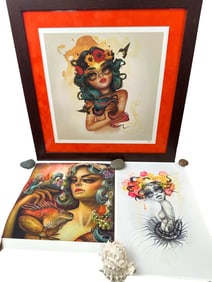 3pc Tatiana Suarez LE Lithographs Signed