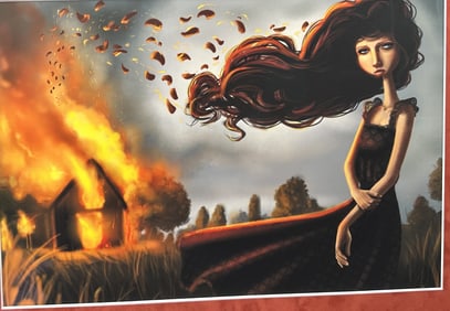 Crystal Wall Lancaster LE Giclee "Haunted"