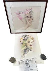 2pc Bec Winnel Original "Magnolia" & LE Giclee