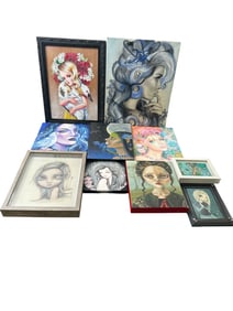 10pc Lot Originals & 1 Print