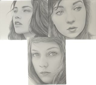 3pc Michael Shapcott Original Drawings