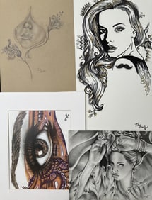 4pc Lily Buth Originals & 1 Print