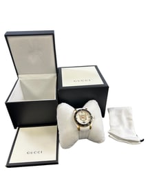 Gucci Dive Feline Wrist Watch with White Band