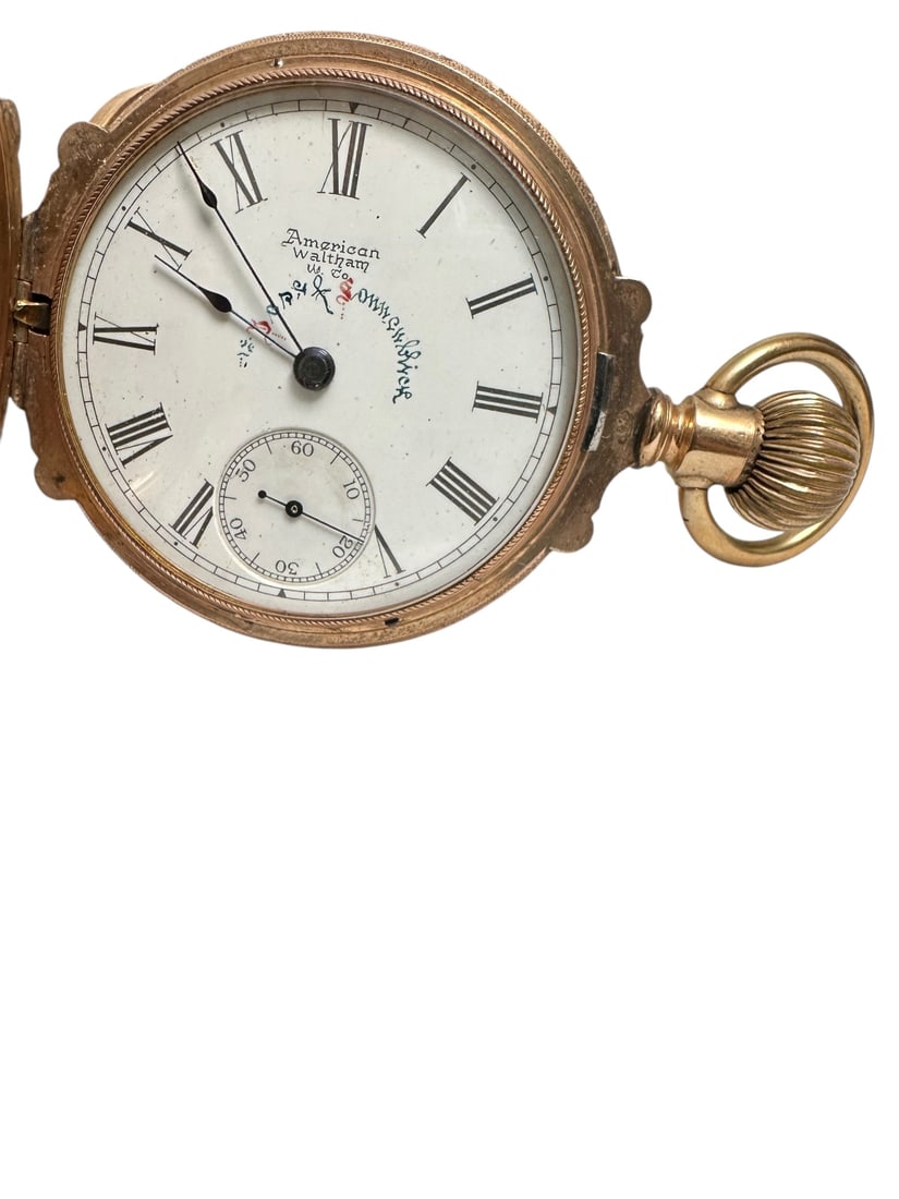 1892 14k Watham National Watch Co Pocket Watch (1 of 17)