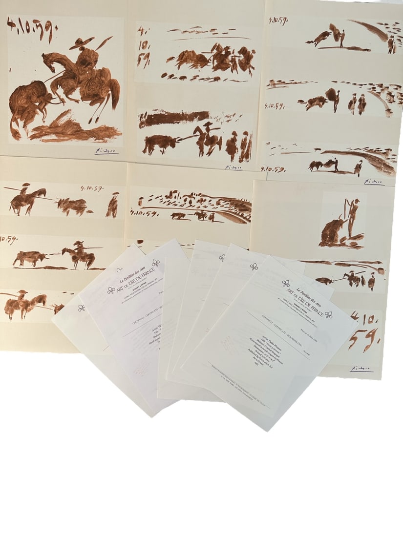 6pc Pablo Picasso "Toros y Toreros" Lithographs (1 of 19)
