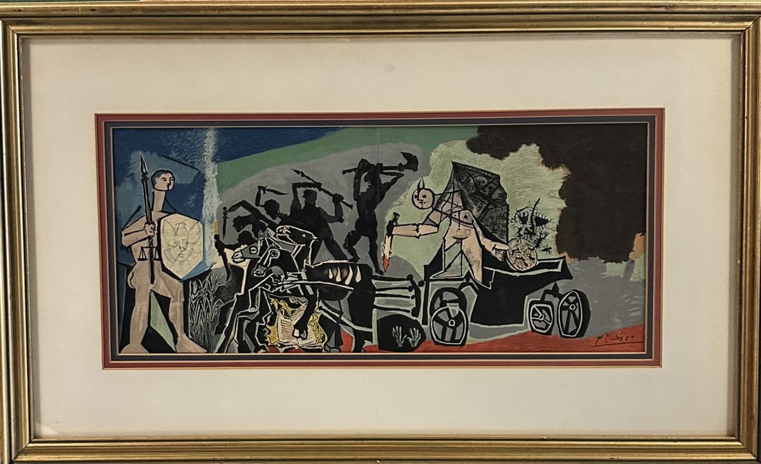 Pablo Picasso "The Battle" Orig Lithograph COA (1 of 8)