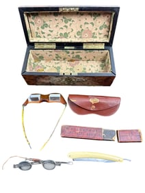4pc Box, Prisma Glasses, Spectacles & German Razor