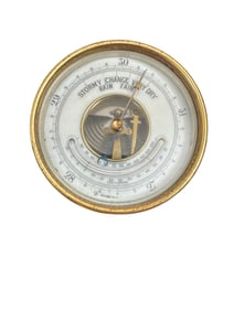 Antique Brass Barometer