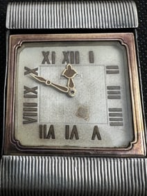 Cartier Gold & Silver Travel Clock