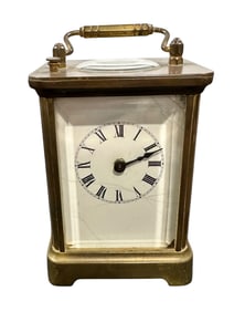 19C Waterbury Clock Co Brass Mantle Clock