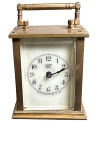 1891 Waterbury Clock Co Mini Mantle Clock 2.25"