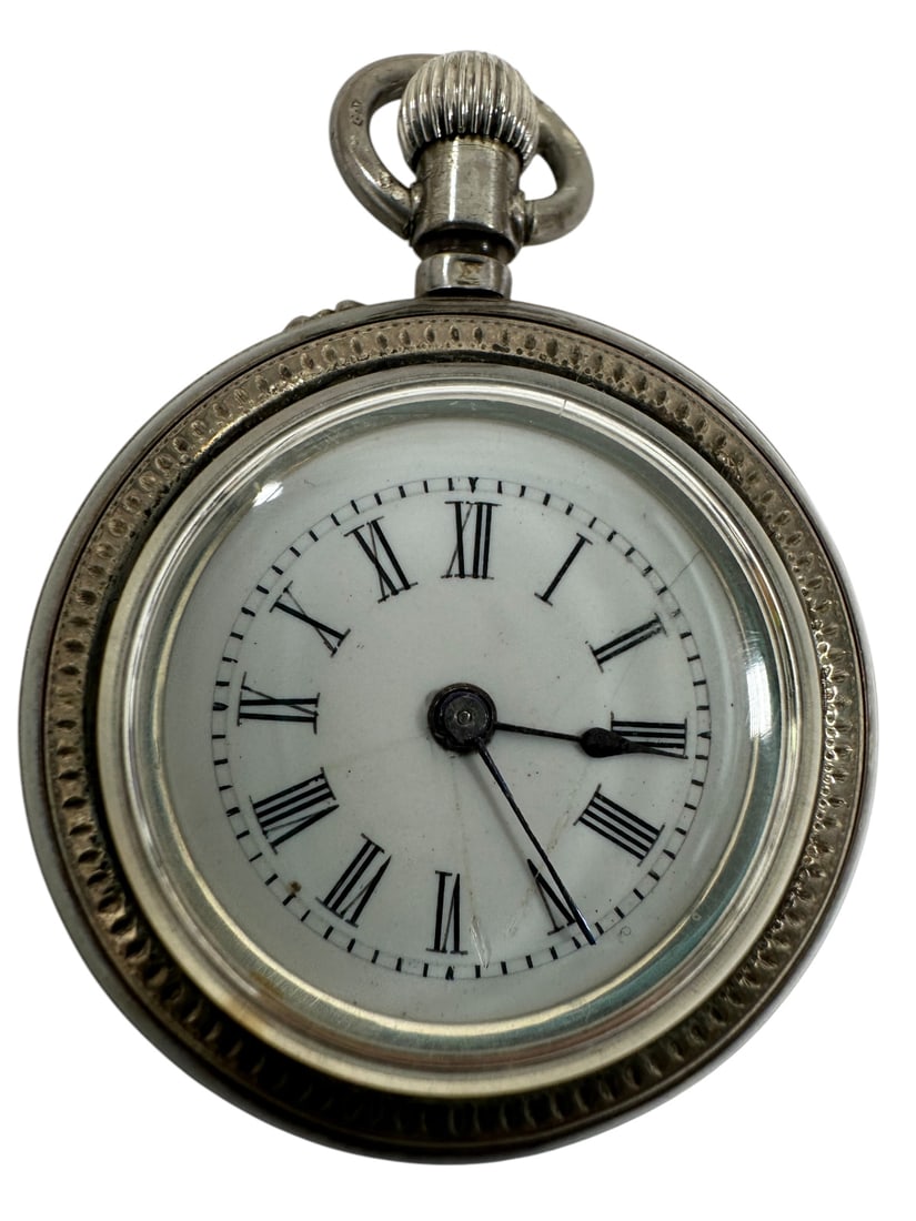 Small 1818 Pocket Watch Switzerland Silver (1 of 10)