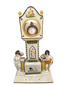 1820s Antq Staffordshire Pottery Watch Holder