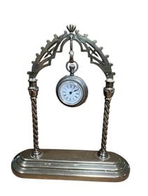 Pr 19C Antique 925 Silver Pocket Watch Holders