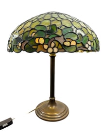 Antq Arts & Crafts Table Lamp, Heavy Bronze Base