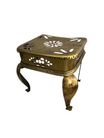 19C Carriage Step Brass With Iron Legs