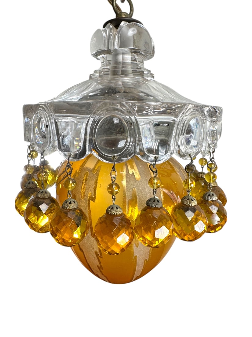 Antq Baccarat Crystal Chandelier w Craines (1 of 10)