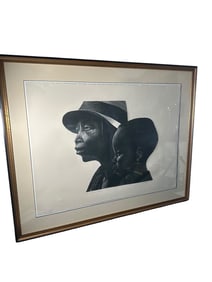 Elizabeth Catlett Litho "Two Generations" w Seal