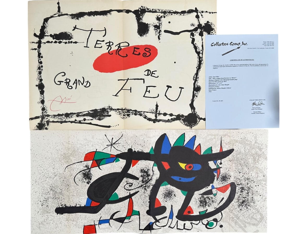 2pc Joan Miro from Derriere Le Miroir (1 of 7)