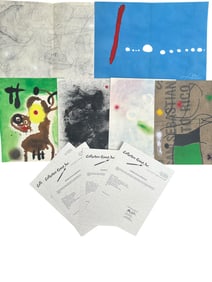6pc Joan Miro Original Color Lithographs COA