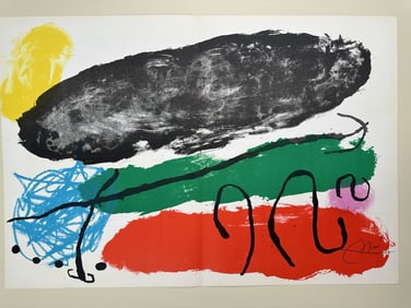 Joan Miro Lithograph "Poetes Peintres Sculpteurs"