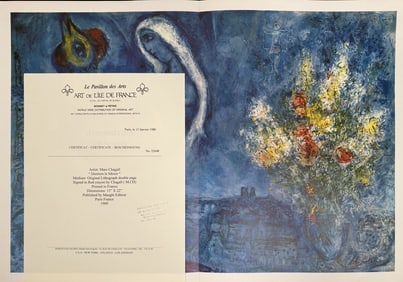 Marc Chagall "Derriere le Miroir" Original Litho