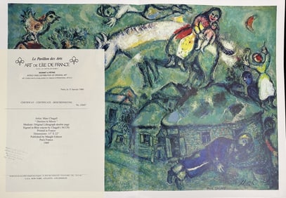 Marc Chagall "Derriere le Miroir" Original Litho