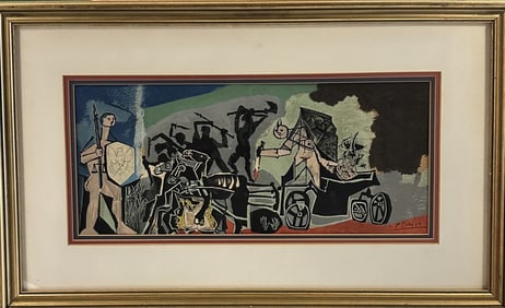 Pablo Picasso "The Battle" Orig Lithograph COA