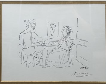 Pablo Picasso "Le Pose du Modele" Woodcut COA