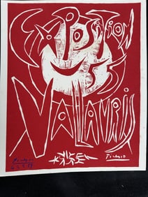 Pablo Picasso Linocut for 1955 Ceramics Ex