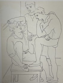 Pablo Picasso "Three Dancers" Litho COA & Stamped