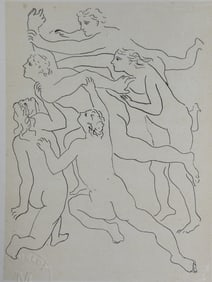 Pablo Picasso Litho "Dance" COA & Stamped
