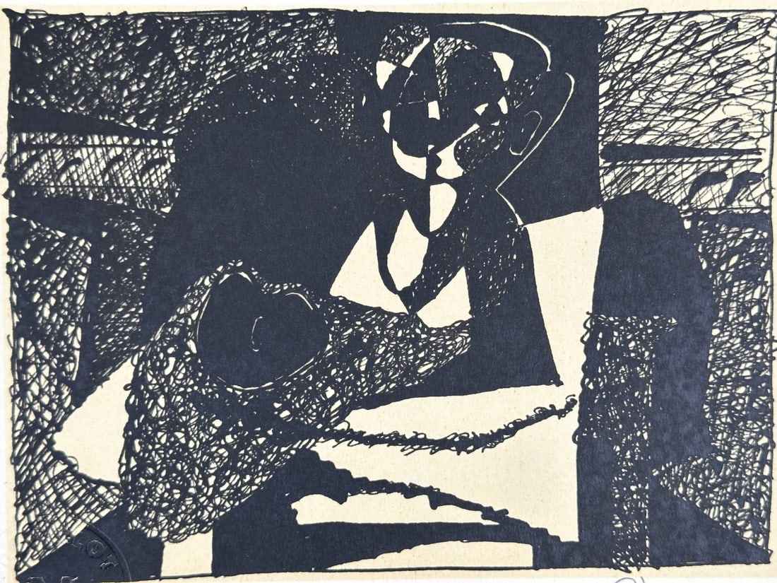 Pablo Picasso Litho "Archimedes Suite" COA & Stamp (1 of 8)