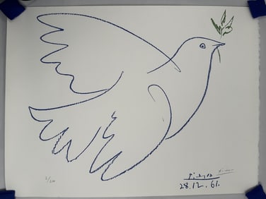 Pablo Picasso "La Colombe Bleue" Lithograph